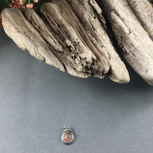 Datolite Drop Pendant No. 8 - Silver Pendant   5647 - handmade by Beth Millner Jewelry