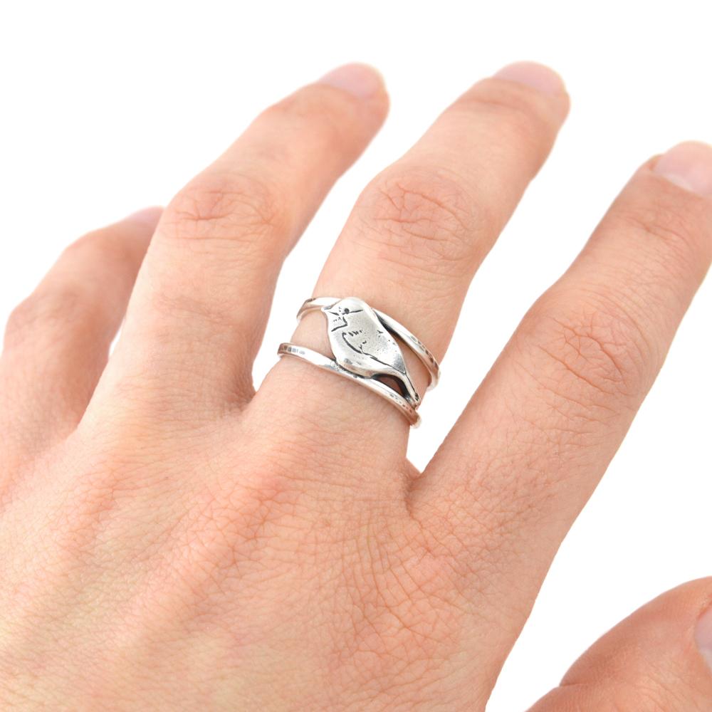 Chickadee Ring - Ring  Select Size  4 3400 - handmade by Beth Millner Jewelry