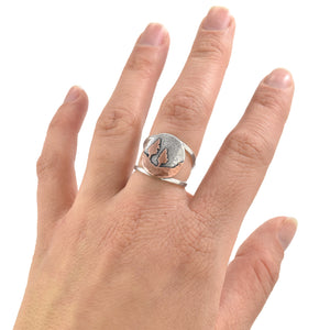Conifer Couple Double Band Ring - Ring  Select Size  4 5130 - handmade by Beth Millner Jewelry