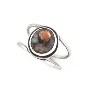 Copper Lake Superior Agate Ring - Size 10 - Ring   5681 - handmade by Beth Millner Jewelry