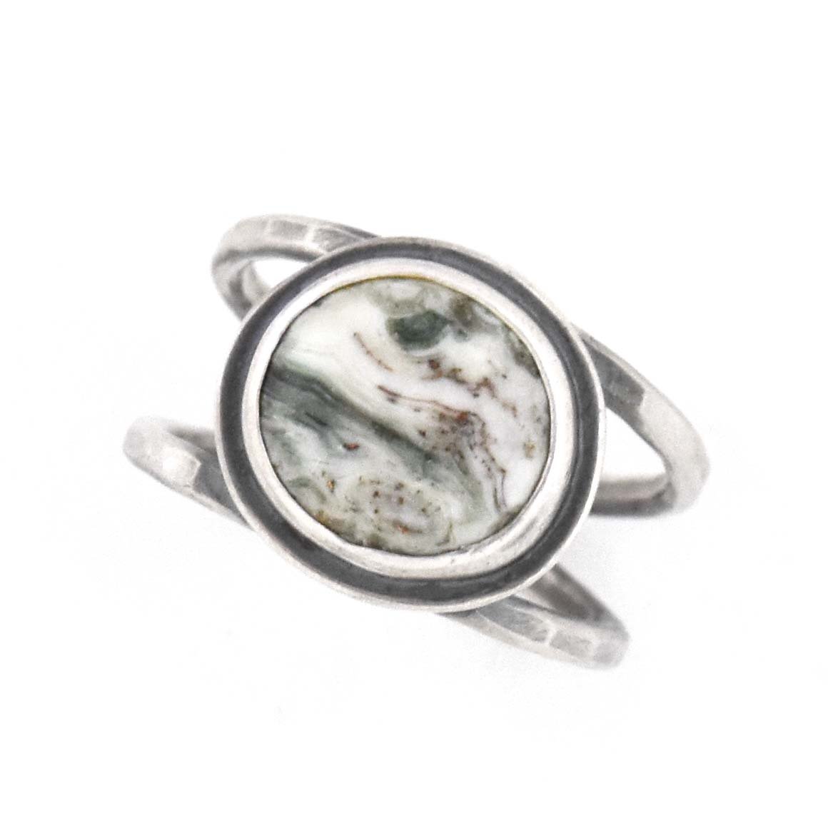 Copper Lake Superior Agate Ring - Size 7 - Ring   5697 - handmade by Beth Millner Jewelry