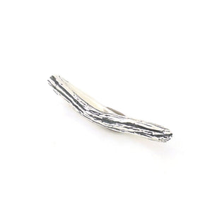 Silver Curved Twig Ring - Wedding Ring  Select Size  4 5884 - handmade by Beth Millner Jewelry