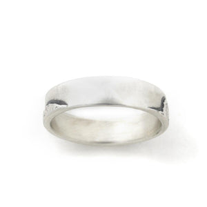 Silver Mountain Range Ring - custom made with your favorite mountains - Wedding Ring  6mm / Select Size  6mm / 4 2207 - handmade by Beth Millner Jewelry