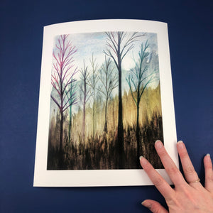Foggy Forest Morning Artist Print - Tree Planted with Purchase - Artisan Goods   6679 - handmade by Beth Millner Jewelry