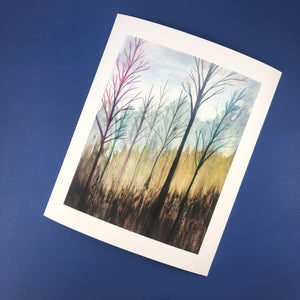 Foggy Forest Morning Artist Print - Tree Planted with Purchase - Artisan Goods   6679 - handmade by Beth Millner Jewelry