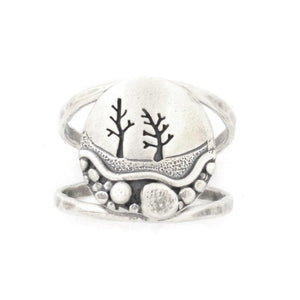 Frosted Pebble Trail Ring - Ring  Select Size  6 3613 - handmade by Beth Millner Jewelry