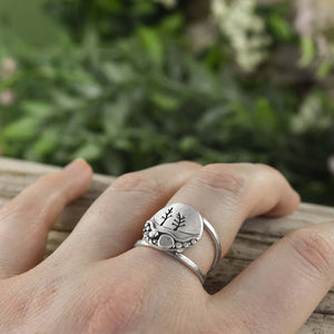 Frosted Pebble Trail Ring - Ring  Select Size  6 3613 - handmade by Beth Millner Jewelry
