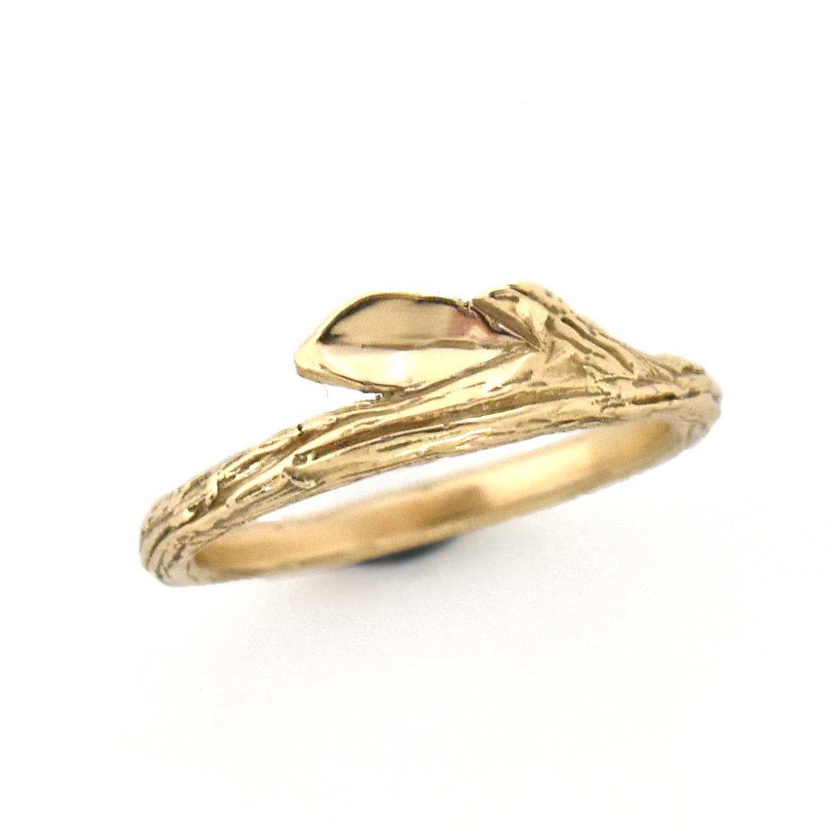 Gold Summer Twig Ring - your choice of gold - Wedding Ring 14K Yellow Gold 18K Palladium White Gold 3907 - handmade by Beth Millner Jewelry