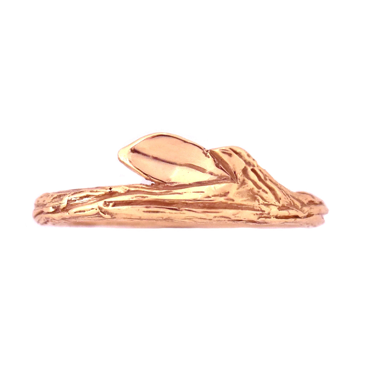 Gold Summer Twig Ring - your choice of gold - Wedding Ring 14K Rose Gold 14K Yellow Gold 3906 - handmade by Beth Millner Jewelry