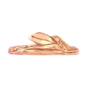 Gold Summer Twig Ring - your choice of gold - Wedding Ring  14K Yellow Gold  18K Palladium White Gold 3907 - handmade by Beth Millner Jewelry