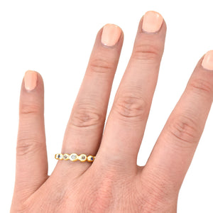 Gold Trans Pride Ring - your choice of gold - Fundraiser for UP Rainbow Pride - Wedding Ring  18K Palladium White Gold  14K Rose Gold 6417 - handmade by Beth Millner Jewelry