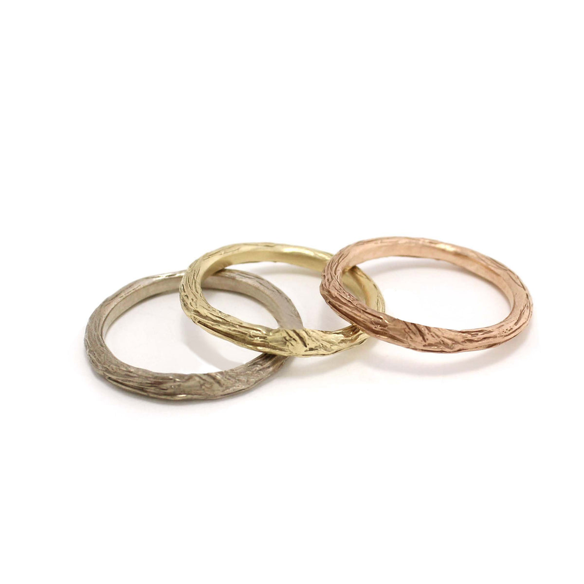 Gold Twig Ring - your choice of gold - Wedding Ring 18K Palladium White Gold 14K Rose Gold 3917 - handmade by Beth Millner Jewelry