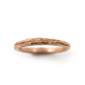 Gold Twig Ring - your choice of gold - Wedding Ring  18K Palladium White Gold  14K Rose Gold 3917 - handmade by Beth Millner Jewelry