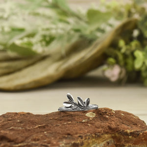 Silver Growing Love Twig Ring - Wedding Ring  Select Size  4 5926 - handmade by Beth Millner Jewelry