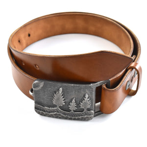 Handcrafted Leather Belt (S, M, L, XL) - Tree Planted with Purchase - Artisan Goods  Small  Medium 4137 - handmade by Beth Millner Jewelry