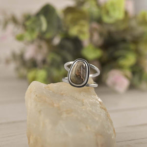 Lake Superior Agate Ring - Size 8.5 - Ring   5688 - handmade by Beth Millner Jewelry