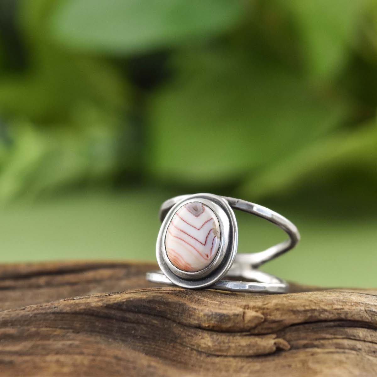 Lake Superior Agate Ring - Size 9.25 - Ring   3528 - handmade by Beth Millner Jewelry