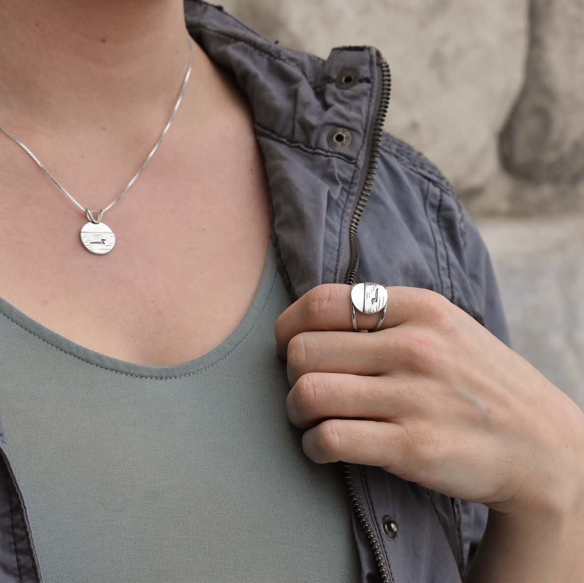 Loon Lake Ring Size 5.25 10.25 - Ring  Select Size  10.25 5487 - handmade by Beth Millner Jewelry