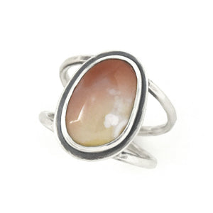 Marquette Lake Superior Agate Ring - Size 7.5 - Ring   5771 - handmade by Beth Millner Jewelry
