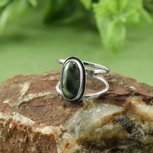 Michigan Greenstone Ring - Size 8 - Ring   6955 - handmade by Beth Millner Jewelry
