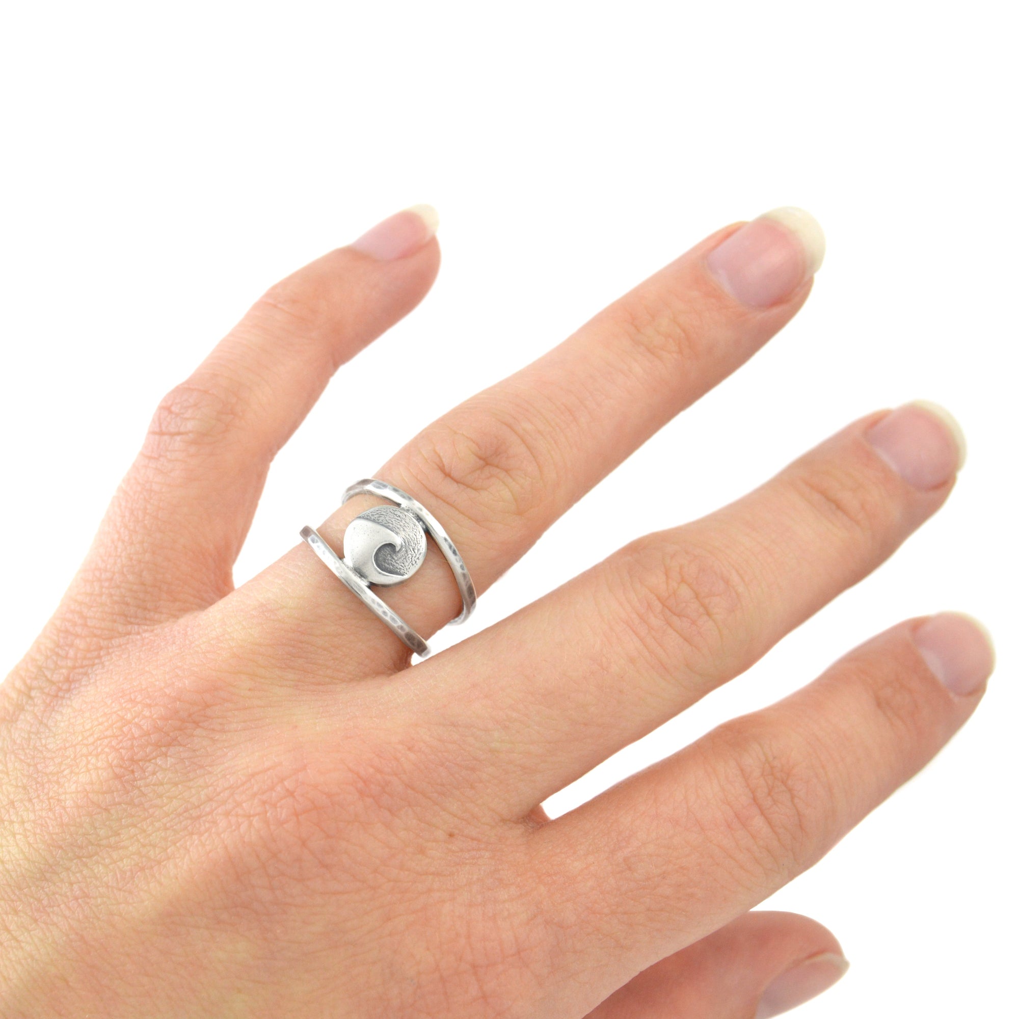 Mini Cresting Wave Ring - Ring  Select Size  4 3731 - handmade by Beth Millner Jewelry
