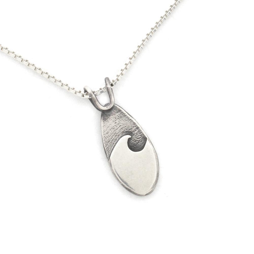 Mini Superior Gales Pendant - Silver Pendant   3502 - handmade by Beth Millner Jewelry