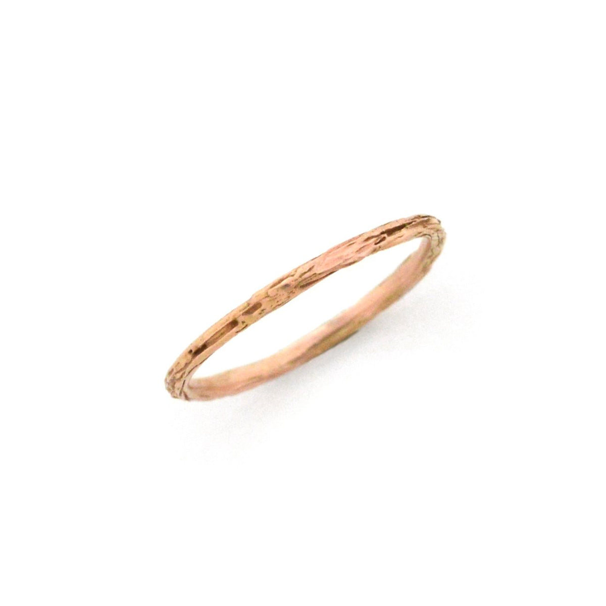Narrow Rose Gold Twig Ring Size 6.5 - Wedding Ring   9209 - handmade by Beth Millner Jewelry