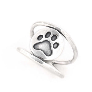 Paw Print Ring - Ring  Select Size  4 5636 - handmade by Beth Millner Jewelry