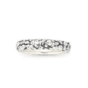 Silver Pebble Beach Ring - Wedding Ring  Select Size  4 6094 - handmade by Beth Millner Jewelry