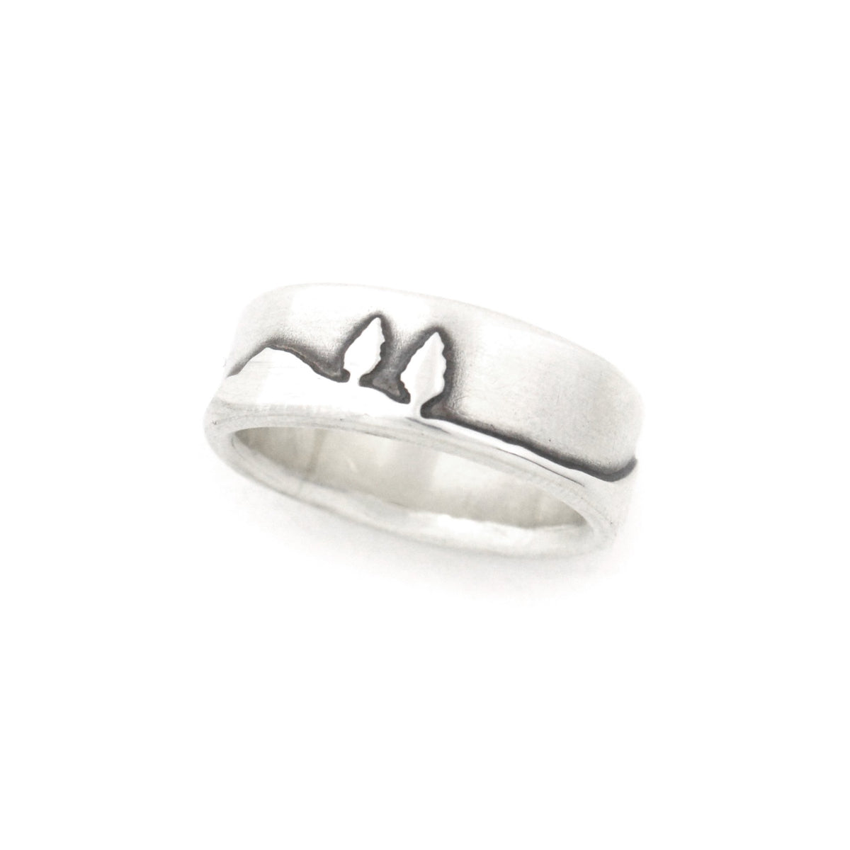 Silver Shoreline Ring - Wedding Ring 6mm / Select Size 6mm / 4 2762 - handmade by Beth Millner Jewelry