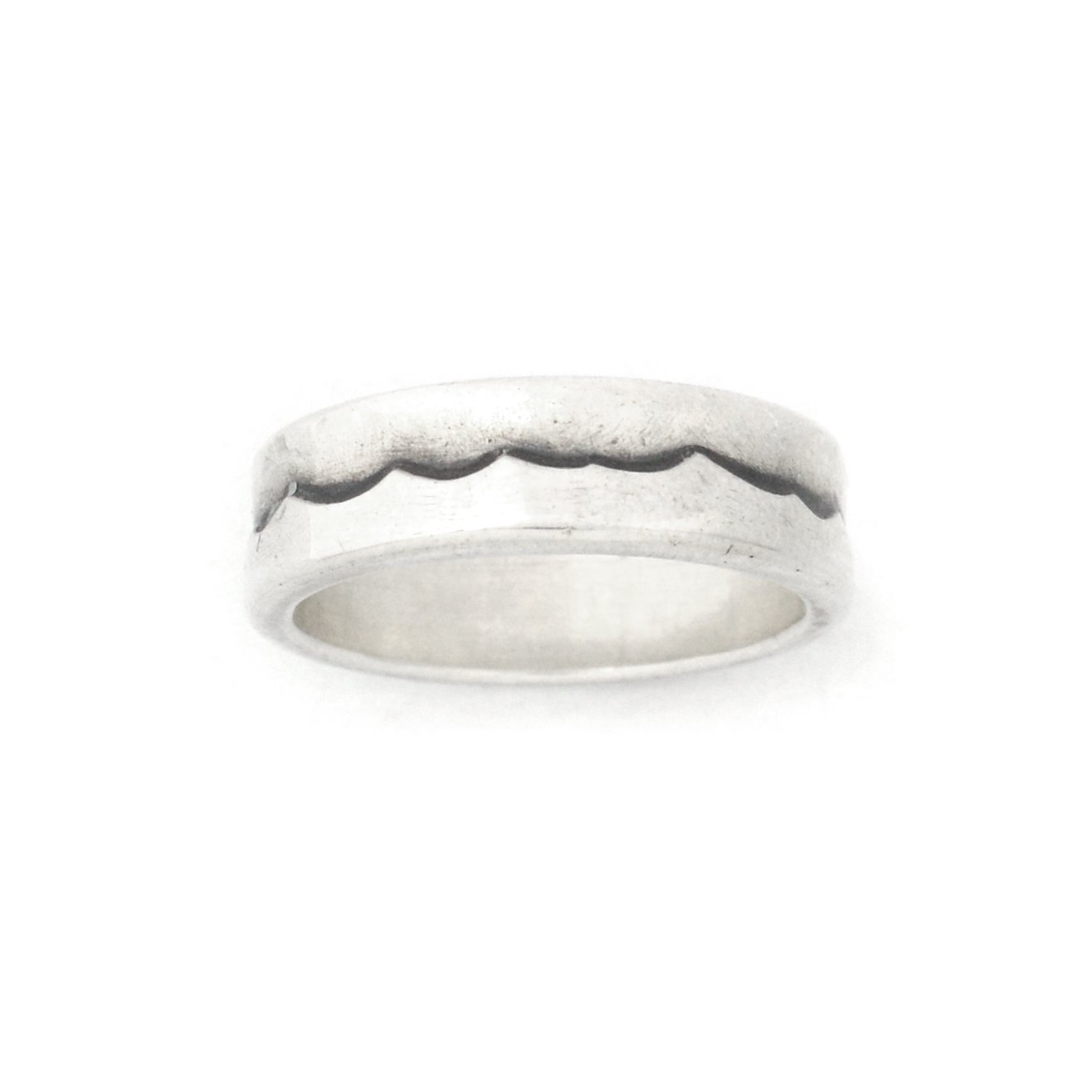 Silver Wave Ring - Wedding Ring 3mm / Select Size 3mm / 4 0685 - handmade by Beth Millner Jewelry