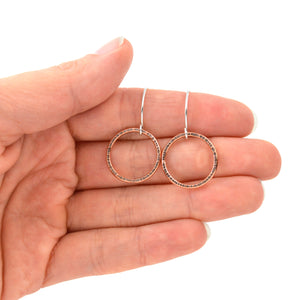 Simple Round Copper Hoop Earrings - Copper Earrings   3588 - handmade by Beth Millner Jewelry