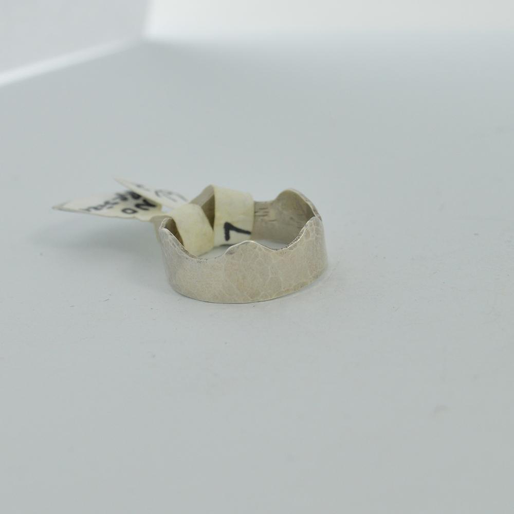 Moonscape Wave Silver Ring Size 6.5 - Ring   2017 - handmade by Beth Millner Jewelry