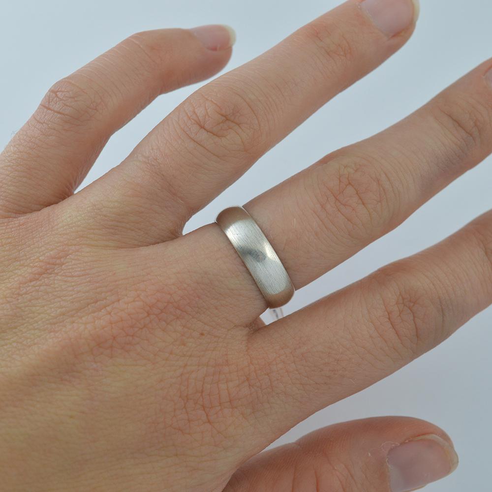 Traditional Sterling Silver Ring Size 8.5 - Wedding Ring   1265 - handmade by Beth Millner Jewelry