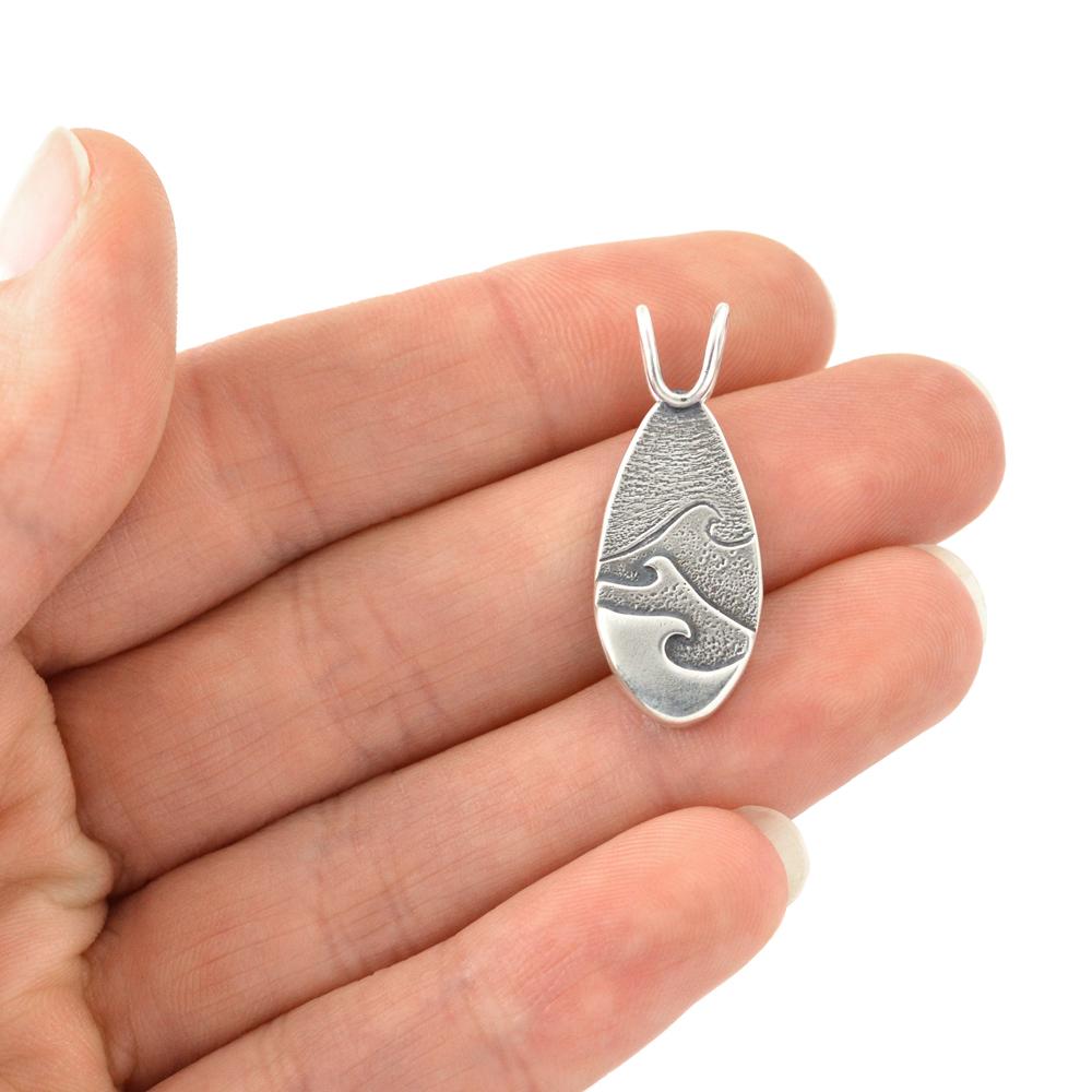 Small Superior Gales Pendant - Silver Pendant   3295 - handmade by Beth Millner Jewelry