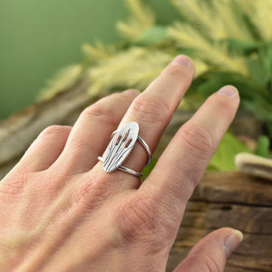 Spring Cattails Ring - Ring  Select Size  4 6884 - handmade by Beth Millner Jewelry