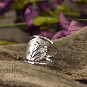 Spring Tulip Bouquet Ring 9.25 - Ring  Select Size  9.25 5490 - handmade by Beth Millner Jewelry