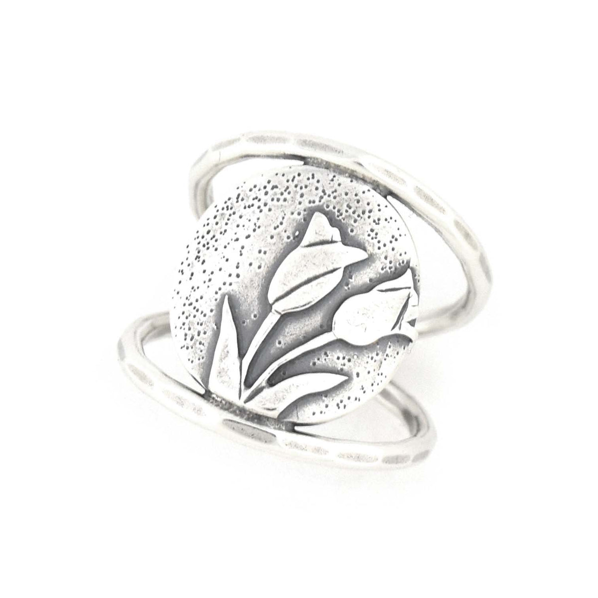 Spring Tulip Bouquet Ring - Ring Select Size 4 5490 - handmade by Beth Millner Jewelry