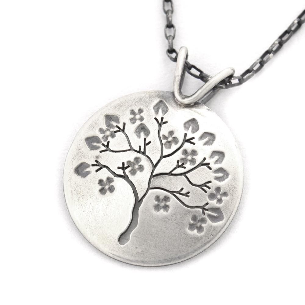 Springtime in Michigan Sterling Silver Tree Pendant - Beth Millner Jewelry
