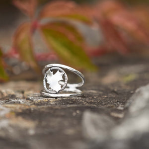 Sugar Maple Leaf Ring - Ring  Select Size  4 5264 - handmade by Beth Millner Jewelry