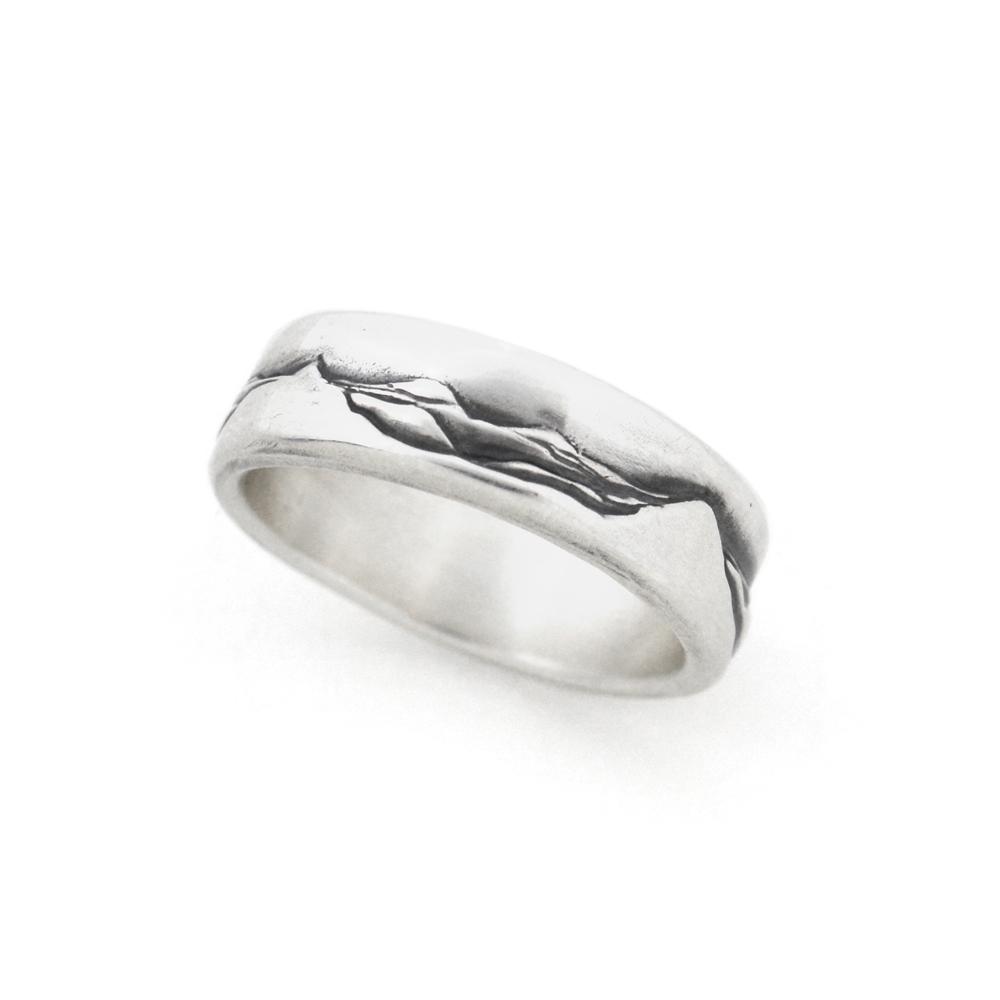 Silver Sugarloaf Mountain Ring - Wedding Ring Select Size 4 3395 - handmade by Beth Millner Jewelry