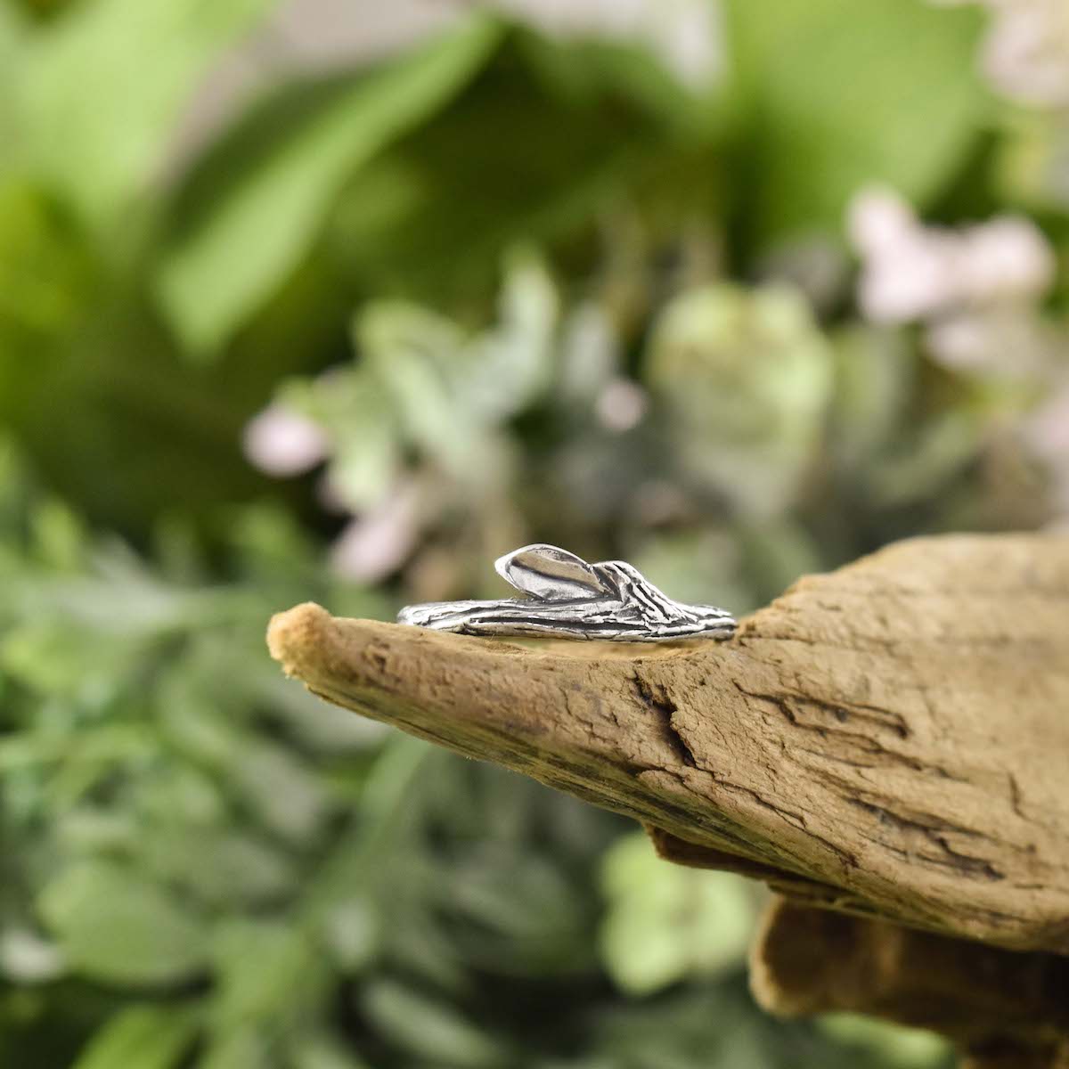 Silver Summer Twig Ring - Wedding Ring  Select Size  4 2673 - handmade by Beth Millner Jewelry
