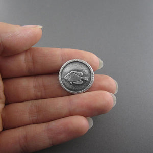 Sunfish Sterling Silver Pin - Pin   2572 - handmade by Beth Millner Jewelry