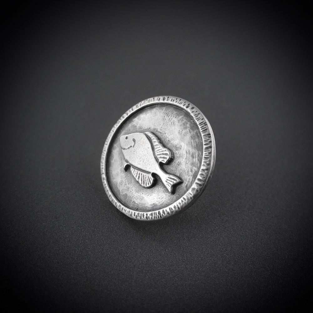 Sunfish Sterling Silver Pin - Pin   2572 - handmade by Beth Millner Jewelry