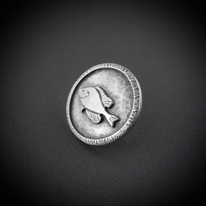 Sunfish Sterling Silver Pin - Pin   2572 - handmade by Beth Millner Jewelry