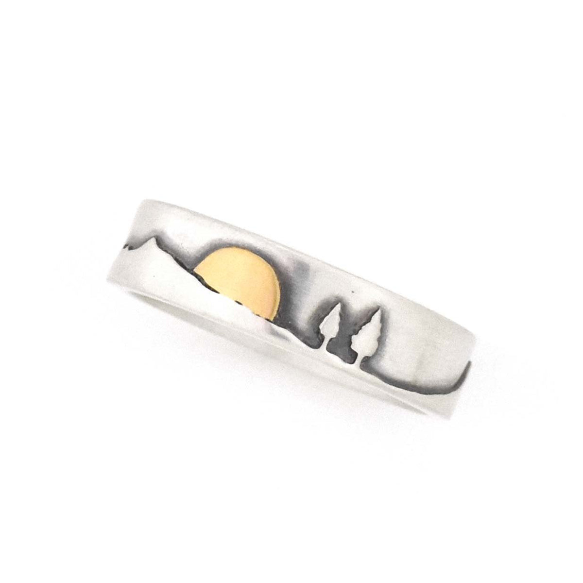 Sunrise Shoreline Ring - Wedding Ring 6mm / Select Size 6mm / 4 5673 - handmade by Beth Millner Jewelry