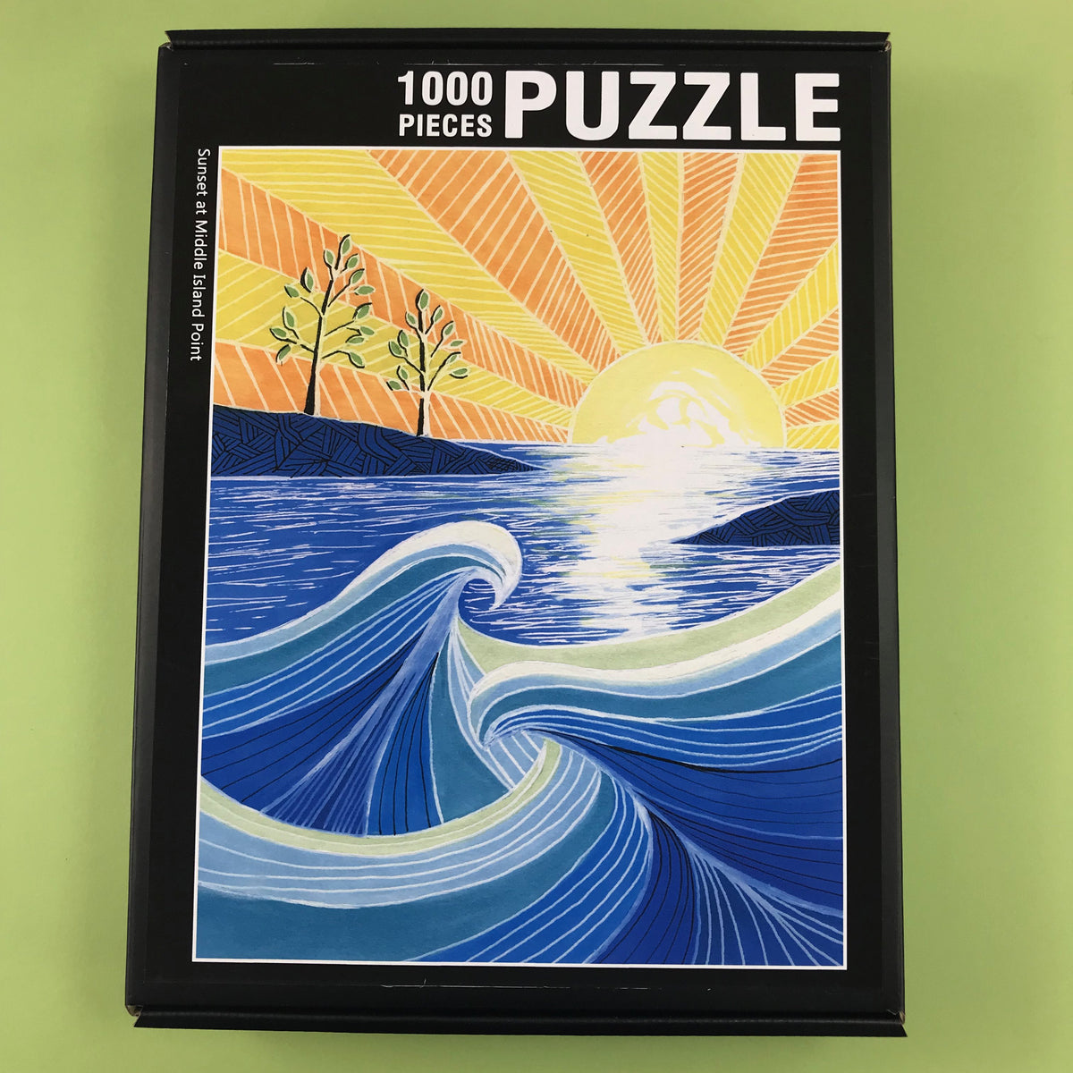 Sunset at Middle Island 1000 Piece Puzzle - Tree Planted with Purchase - Artisan Goods   5671 - handmade by Beth Millner Jewelry
