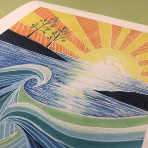 Sunset at Middle Island Artist Print - Tree Planting with Purchase - Artisan Goods   5630 - handmade by Beth Millner Jewelry