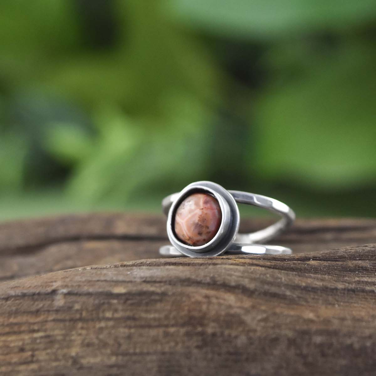 Thomsonite Ring - Choose Your Own Stone - Ring  A. / U.P. Thomsonite  B. 9 x 11mm / U.P. Thomsonite 3004 - handmade by Beth Millner Jewelry