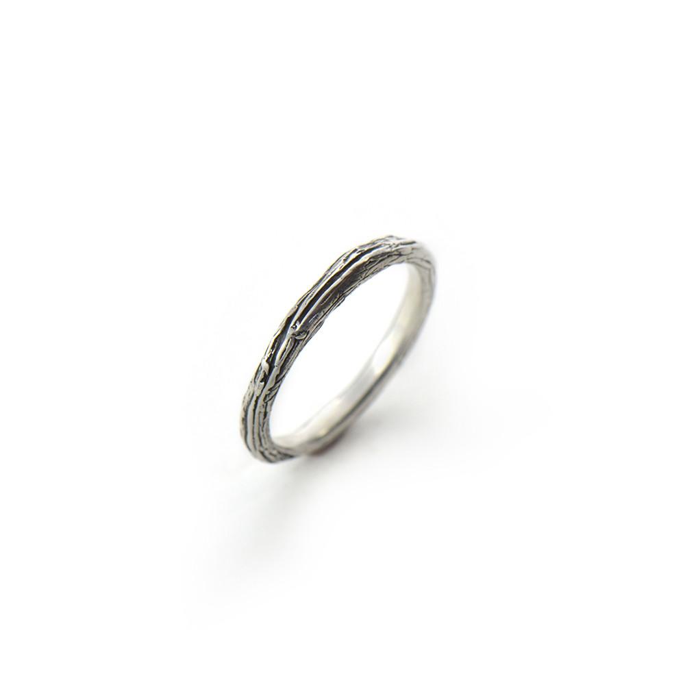 Silver Twig Ring - Wedding Ring  Select Size  4 2497 - handmade by Beth Millner Jewelry
